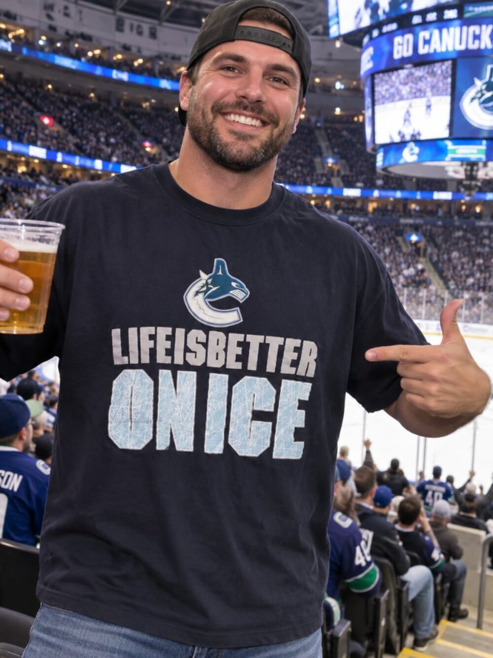 Vancouver Canucks TShirt- (LARGE)